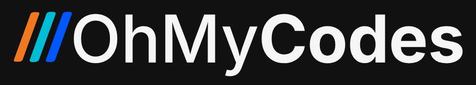 OhMyCodes logo versão dark