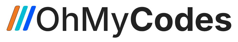 OhMyCodes logo versão light